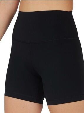 Yogalicious Black High-Waist Bike Shorts (5” Inseam)